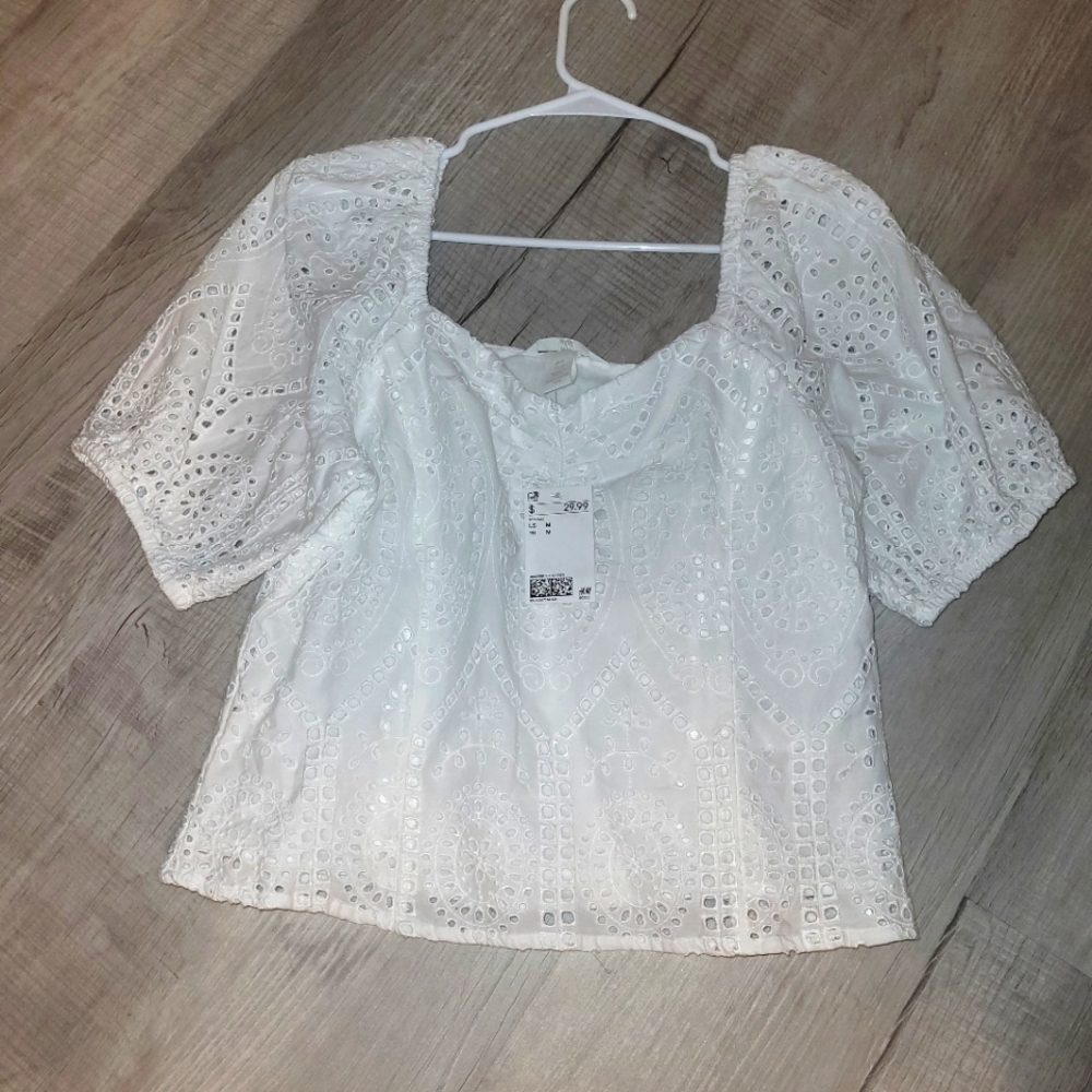 White Crop Top